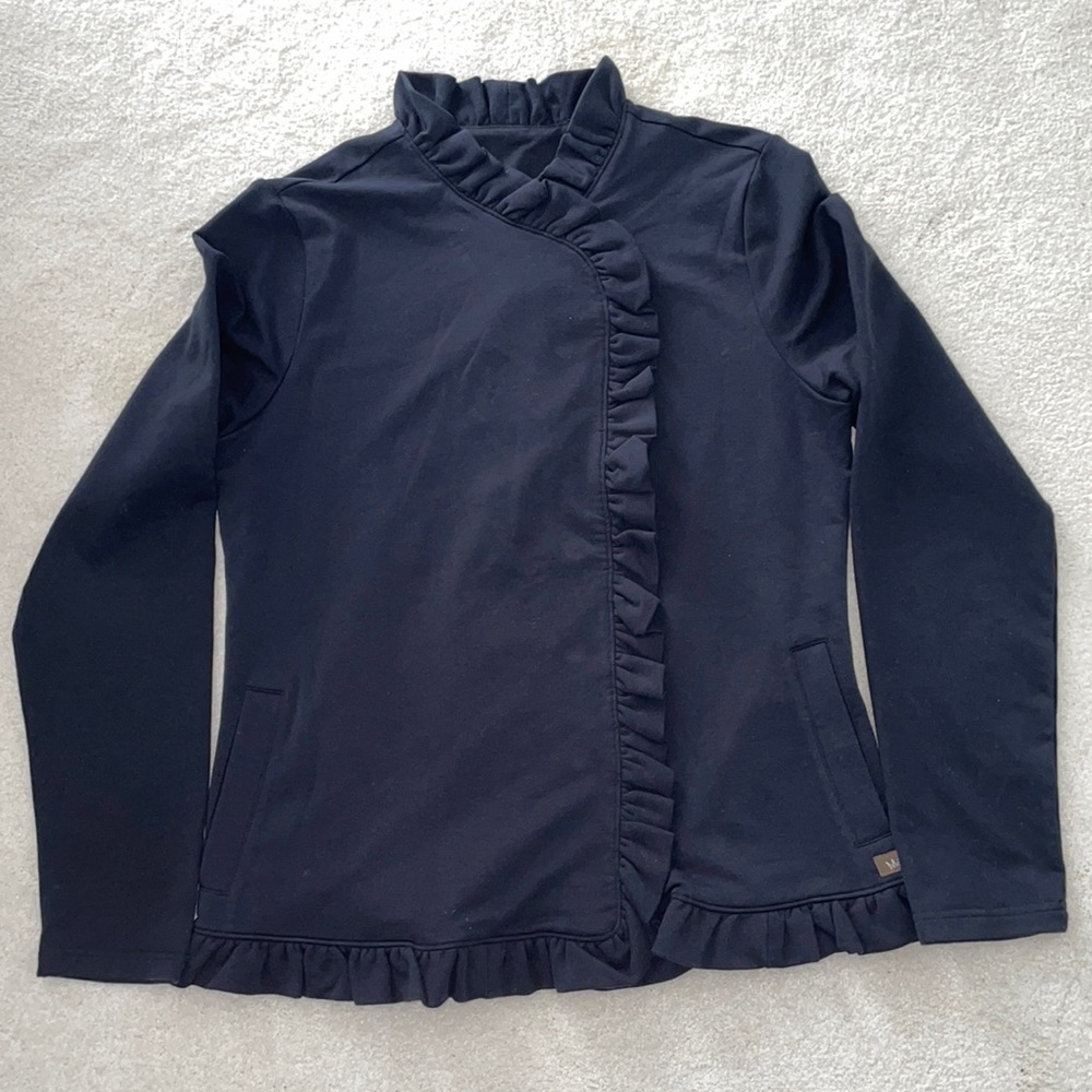 Women’s Matilda Jane All is Calm Ruffled Knit Jacket, Size M